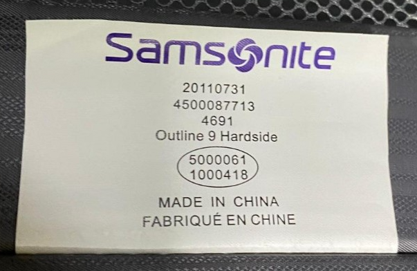 Sticker label example