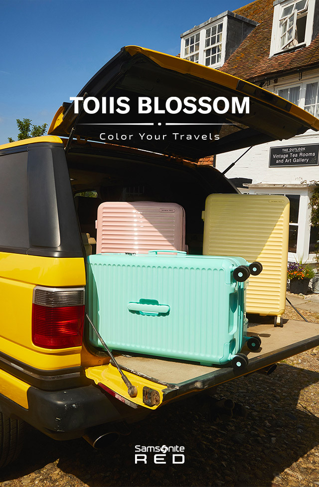 TOLLS BLOSSOM Color Your Travels Samsonite RED