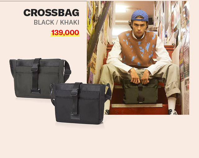 CROSS BAG BLACK/KHAKI 할인가 139,000원