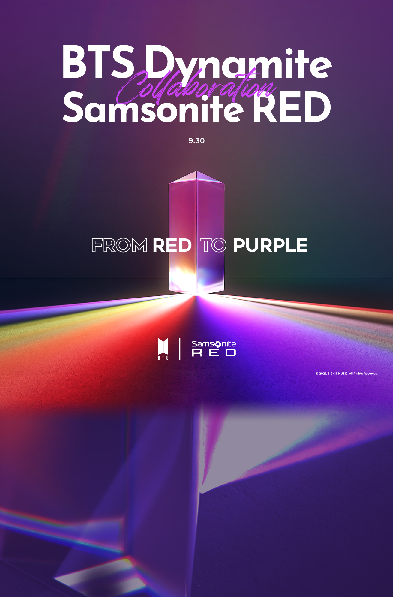 BTS Dynamite Samsonite RED