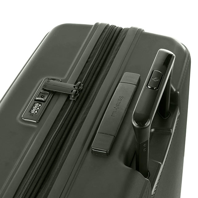 Valise Samsonite Amplitude Spinner 75/28 - Extensible, Couleur Bleu Aqua, état Exposition